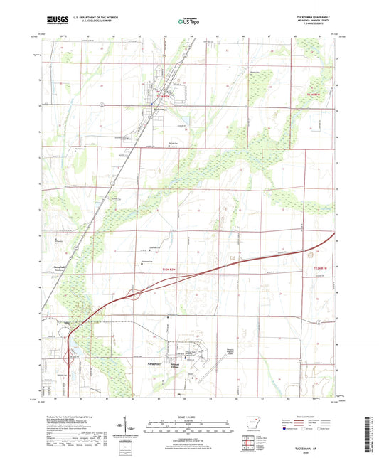 Tuckerman Arkansas US Topo Map Image