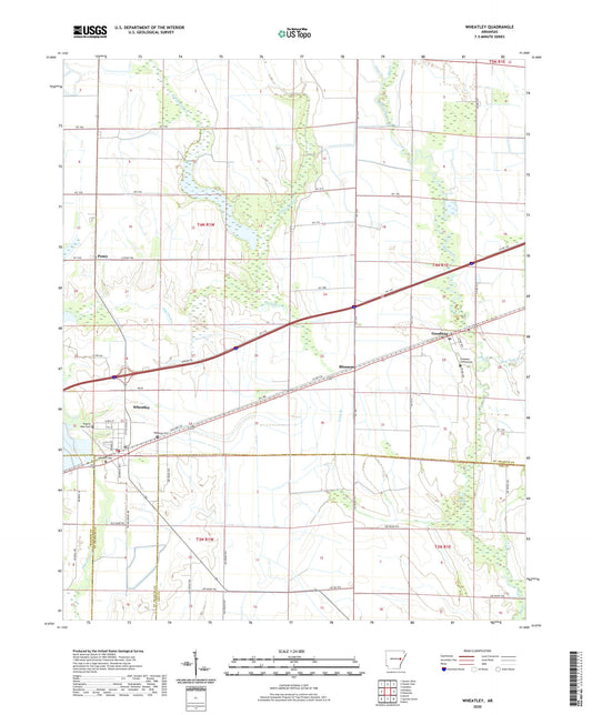 Wheatley Arkansas US Topo Map Image