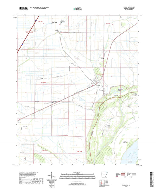 Wilson Arkansas US Topo Map Image