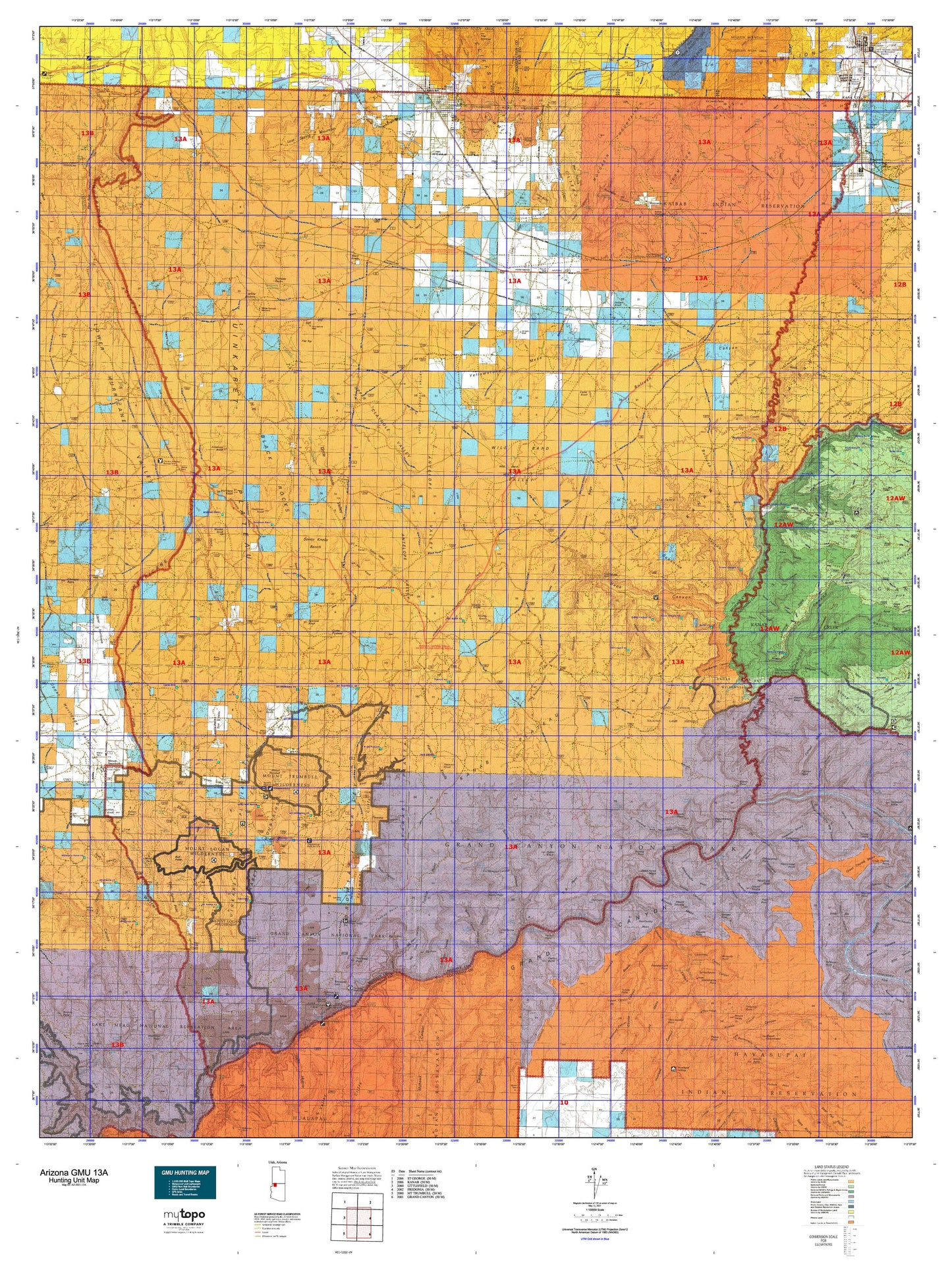 Arizona GMU 13A Map Image