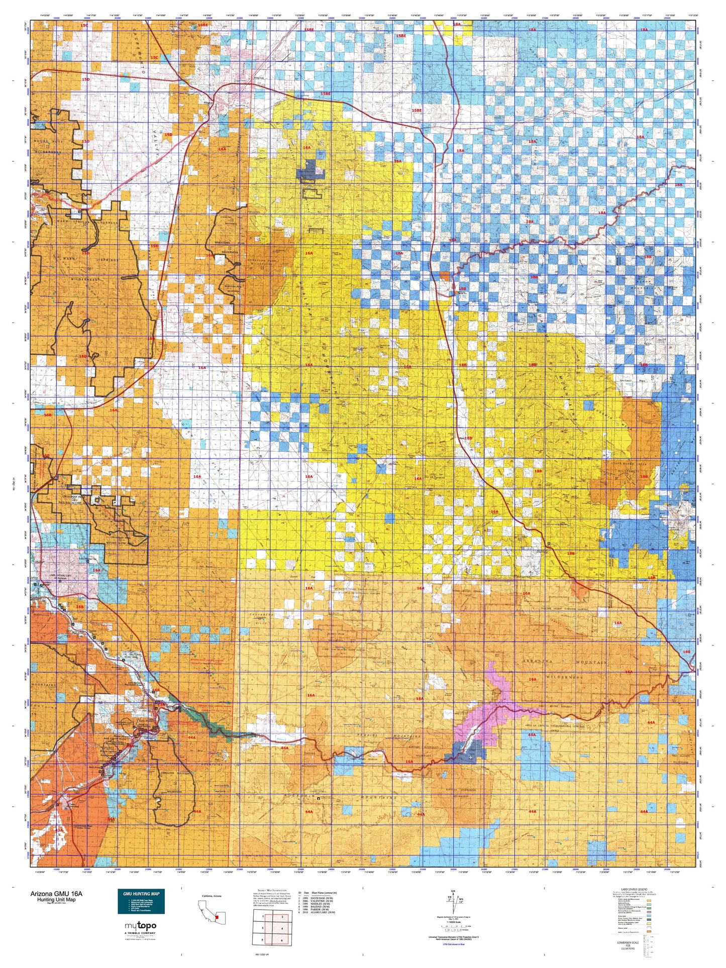 Arizona GMU 16A Map Image