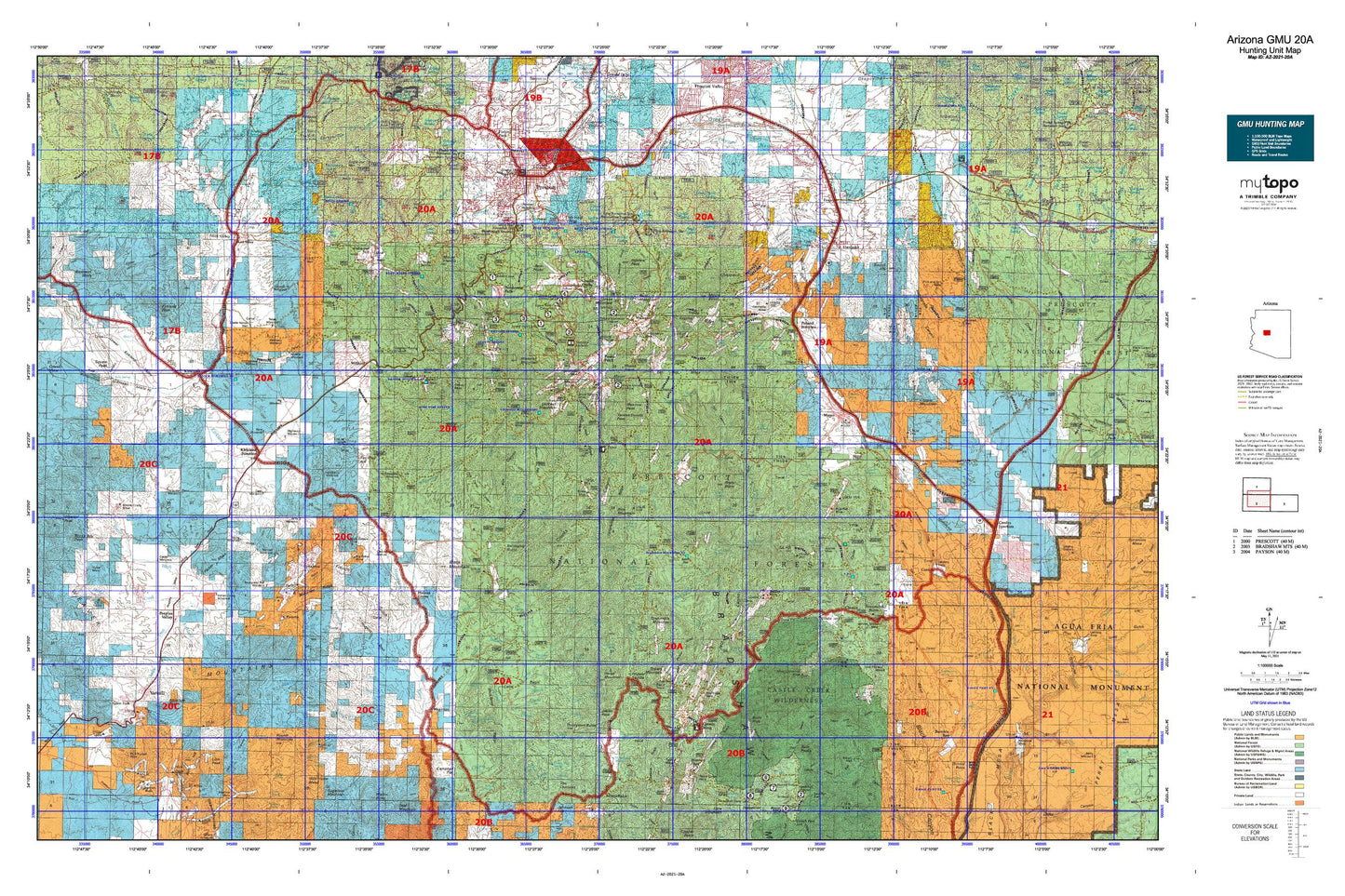 Arizona GMU 20A Map Image