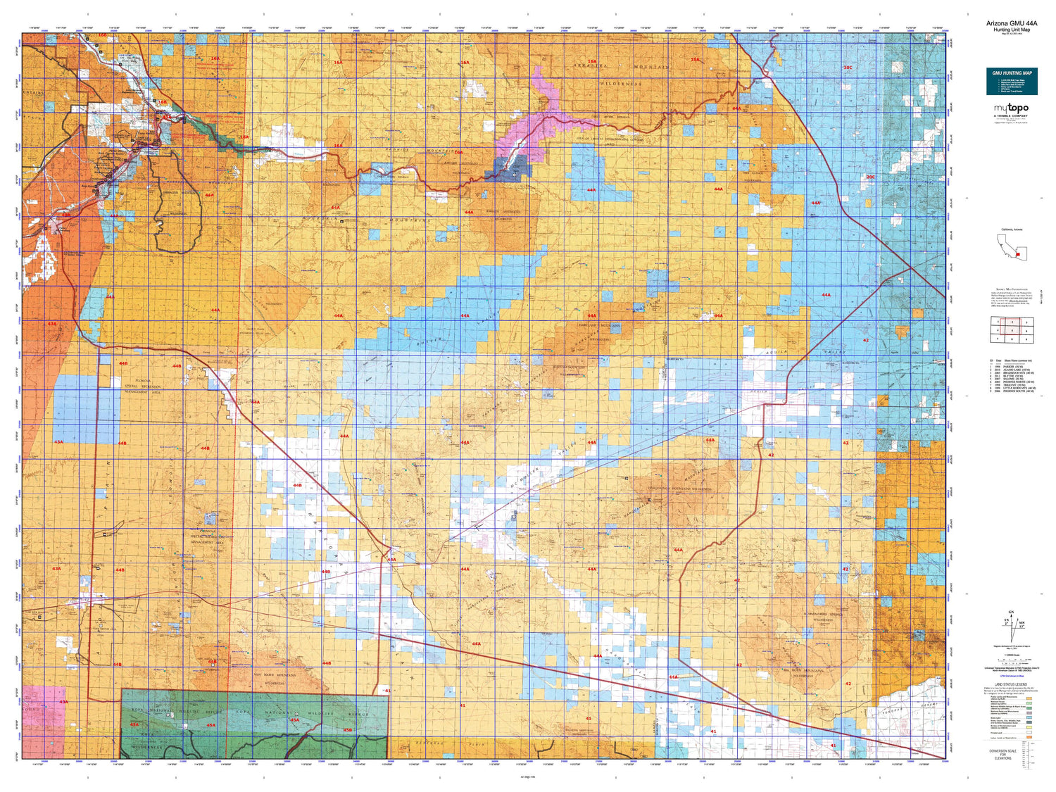 Arizona GMU 44A Map Image