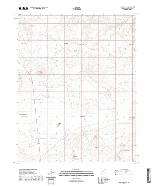Agathla Peak Arizona US Topo Map Image