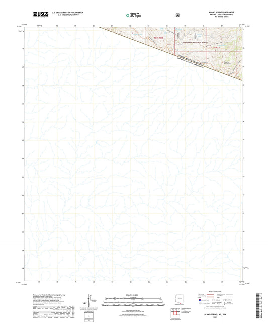 Alamo Spring Arizona US Topo Map Image