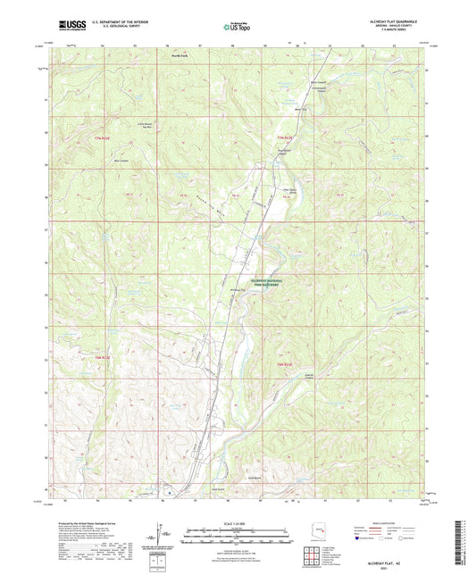 Alchesay Flat Arizona US Topo Map Image