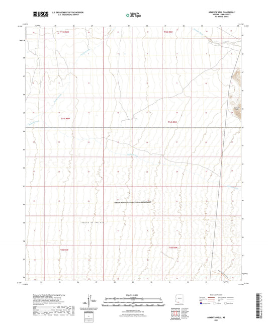 Armenta Well Arizona US Topo Map Image