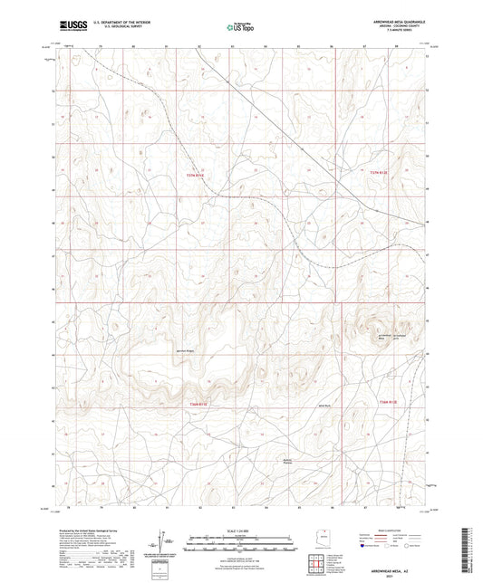 Arrowhead Mesa Arizona US Topo Map Image