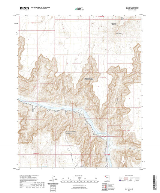 Bat Cave Arizona US Topo Map Image