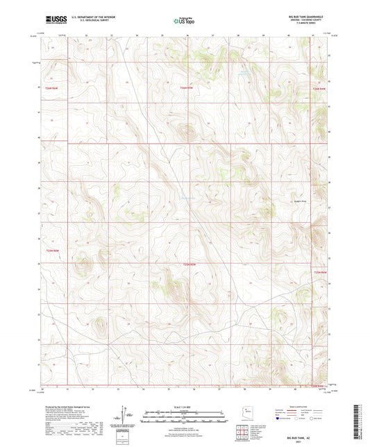 Big Bud Tank Arizona US Topo Map Image