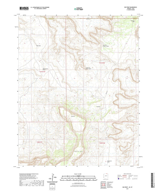 Big Point Arizona US Topo Map Image