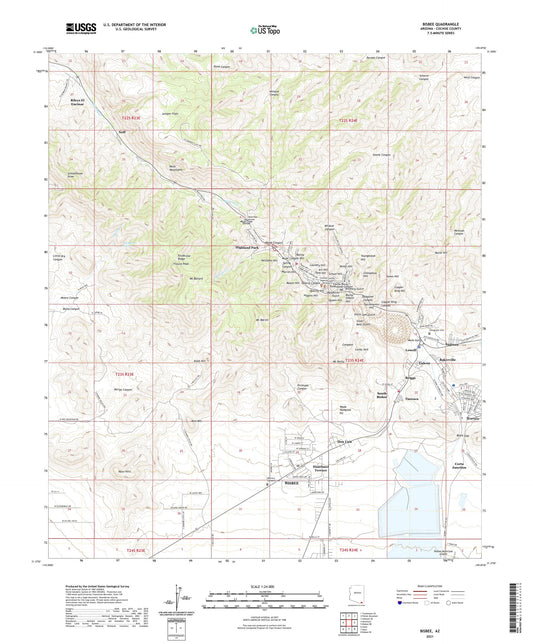 Bisbee Arizona US Topo Map Image