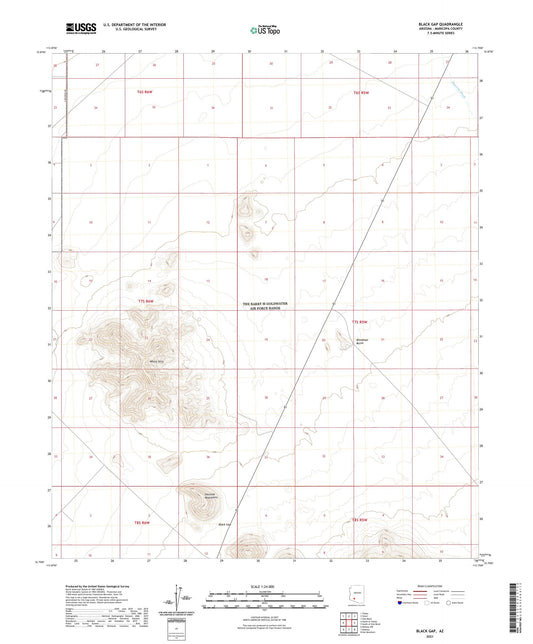Black Gap Arizona US Topo Map Image