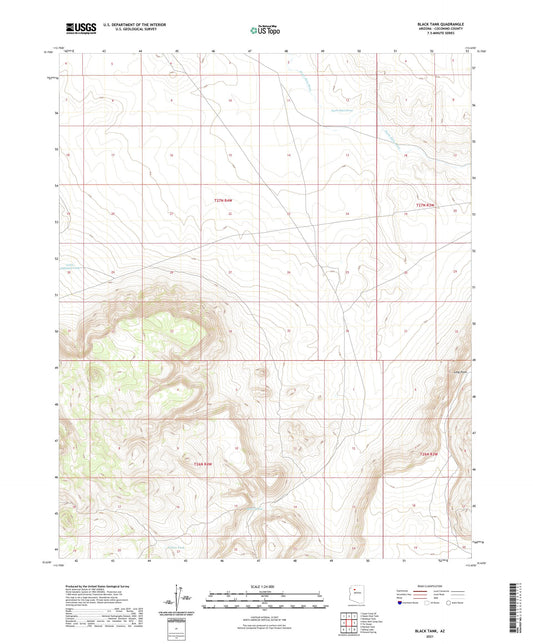 Black Tank Arizona US Topo Map Image