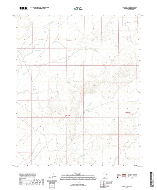 Blairs Spring Arizona US Topo Map Image