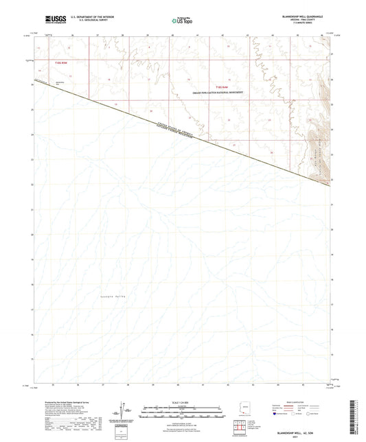 Blankenship Well Arizona US Topo Map Image