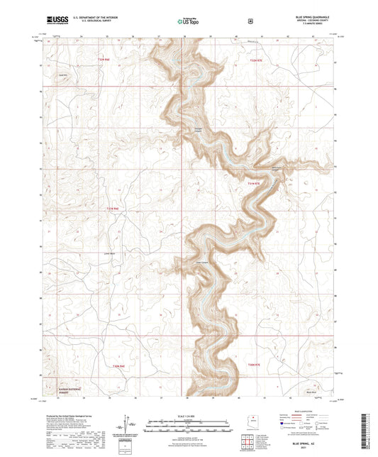 Blue Spring Arizona US Topo Map Image