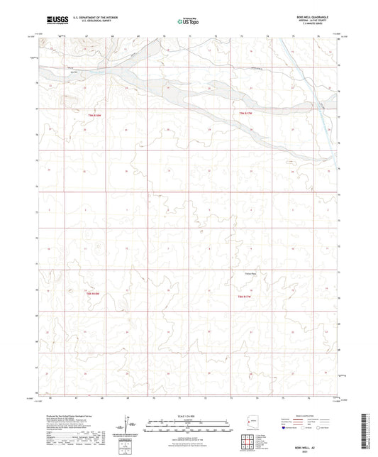 Bobs Well Arizona US Topo Map Image