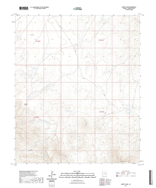 Bonita Tank Arizona US Topo Map Image