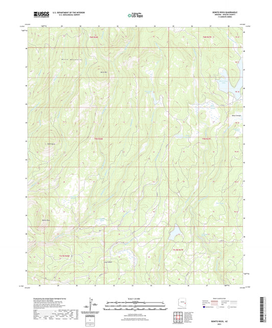 Bonito Rock Arizona US Topo Map Image
