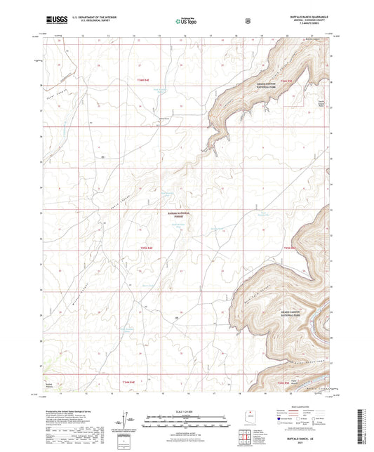 Buffalo Ranch Arizona US Topo Map Image
