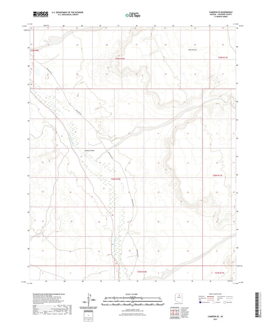 Cameron SE Arizona US Topo Map Image