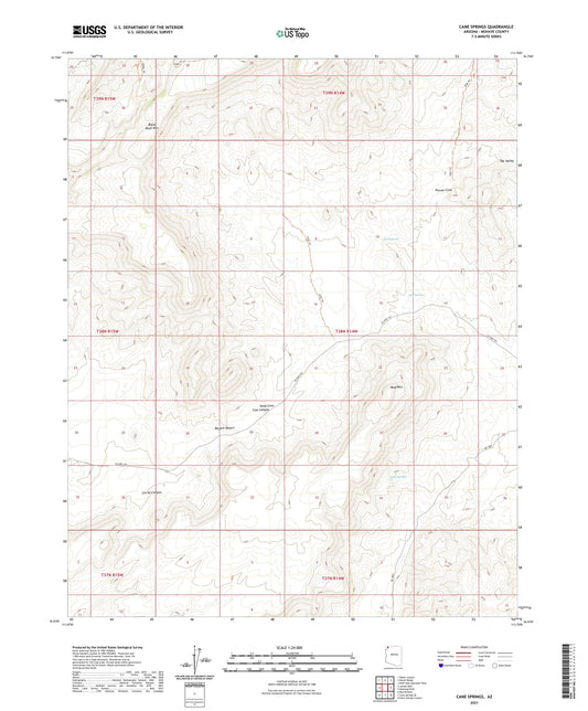 Cane Springs Arizona US Topo Map Image