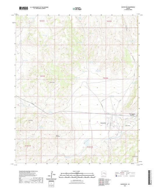 Canyon Day Arizona US Topo Map Image