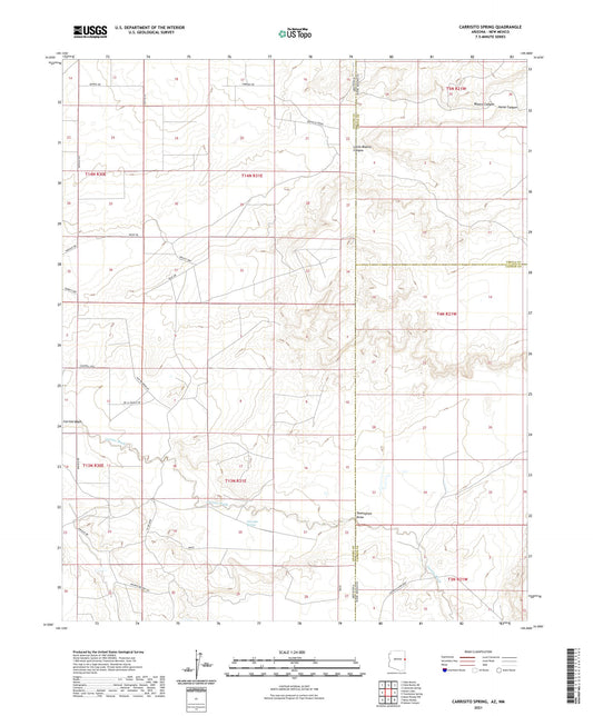 Carrisito Spring Arizona US Topo Map Image
