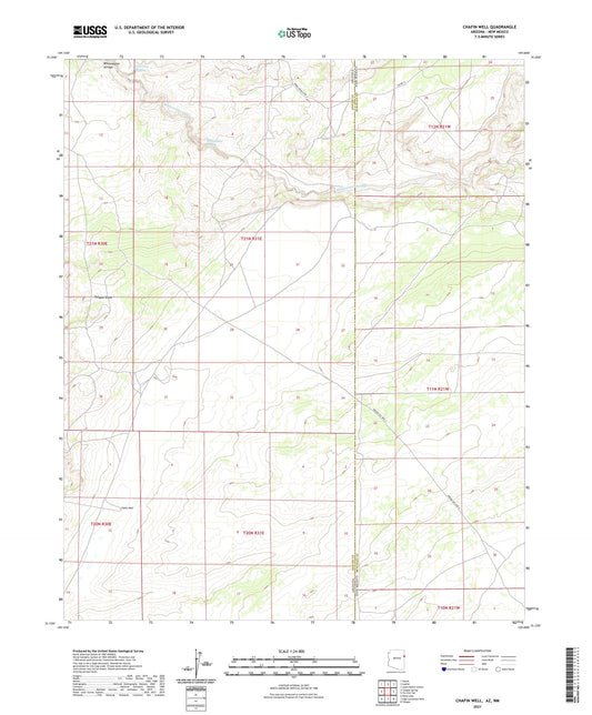 Chafin Well Arizona US Topo Map Image