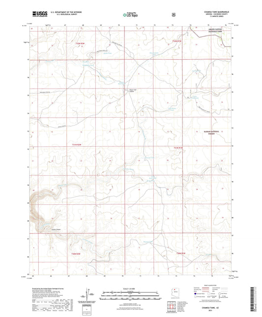 Chamisa Tank Arizona US Topo Map Image