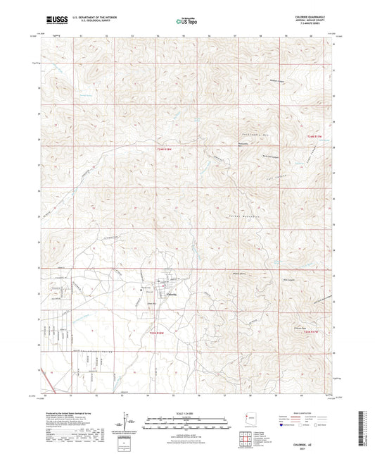 Chloride Arizona US Topo Map Image