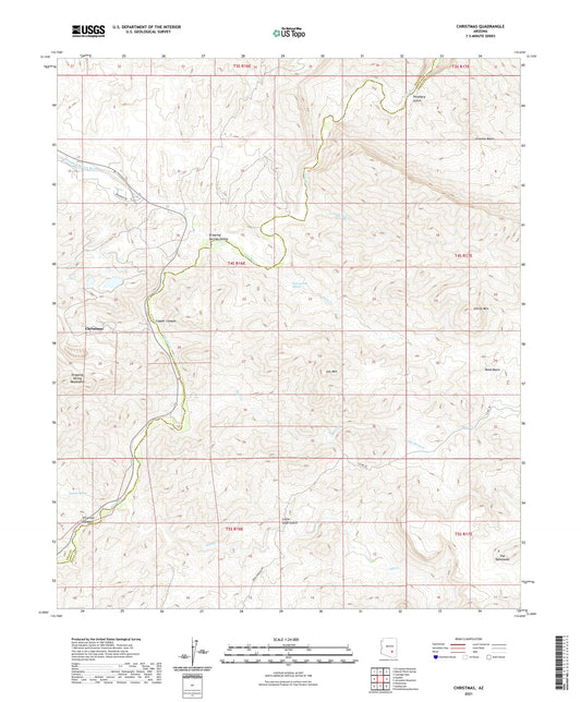 Christmas Arizona US Topo Map Image