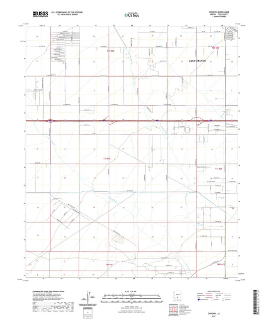Chuichu Arizona US Topo Map Image