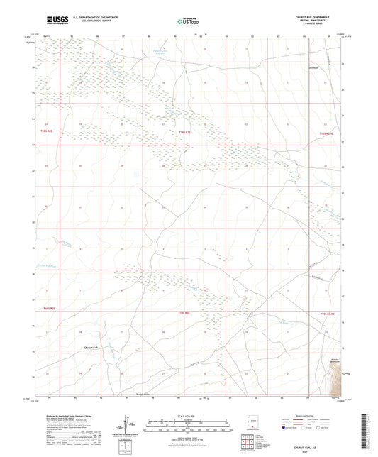 Chukut Kuk Arizona US Topo Map Image