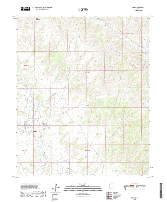 Cibecue Arizona US Topo Map Image