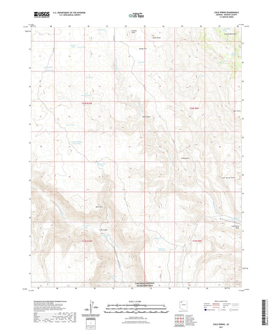 Cold Spring Arizona US Topo Map Image