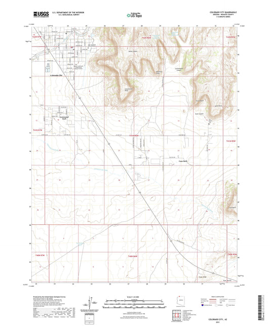 Colorado City Arizona US Topo Map Image
