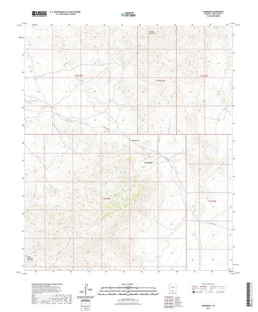 Comobabi Arizona US Topo Map Image
