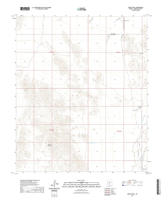 Conley Well Arizona US Topo Map Image