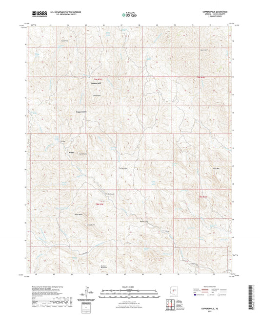 Copperopolis Arizona US Topo Map Image