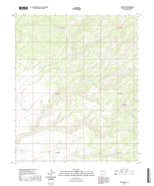 Corn Creek Arizona US Topo Map Image