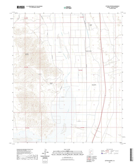 Cotton Center Arizona US Topo Map Image