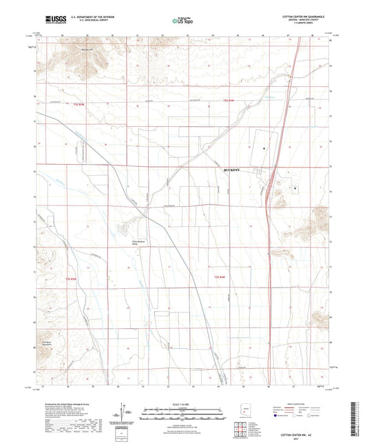 Cotton Center NW Arizona US Topo Map Image