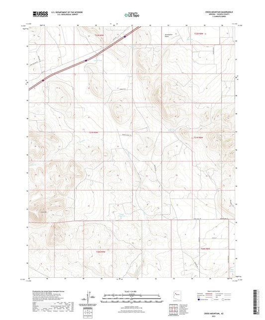 Cross Mountain Arizona US Topo Map Image