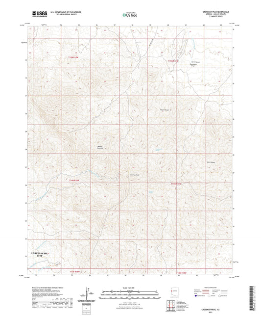 Crossman Peak Arizona US Topo Map Image