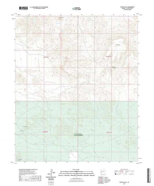 Crystal Hill Arizona US Topo Map Image