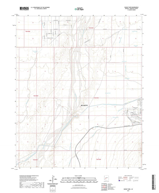 Daggs Tank Arizona US Topo Map Image