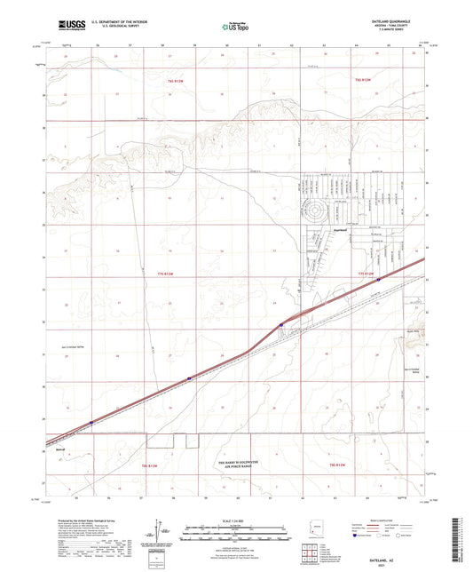 Dateland Arizona US Topo Map Image
