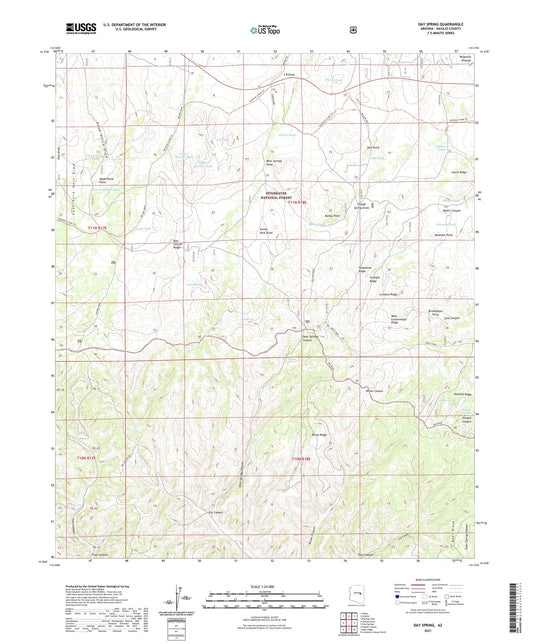 Day Spring Arizona US Topo Map Image